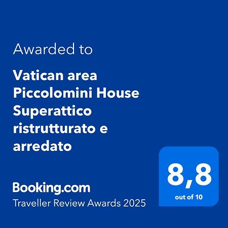 רומא Vatican Area Piccolomini House Superattico Ristrutturato E Arredato מראה חיצוני תמונה